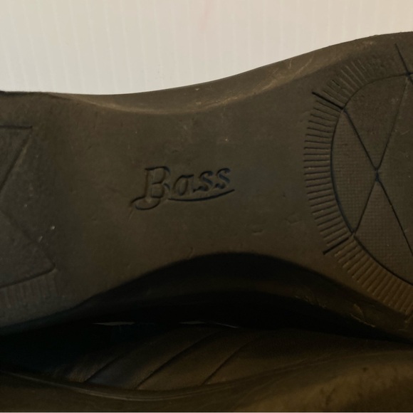 BASS Lite Eleanor Black Leather Slip On Oxford Loafers Womens 7 - Picture 15 of 16